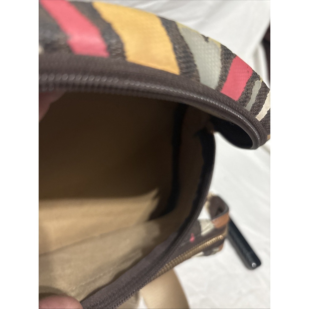 Michael Kors Slater Medium Metallic Zebra Logo Sling Fanny Pack Purse Crossbody - Picture 13 of 15